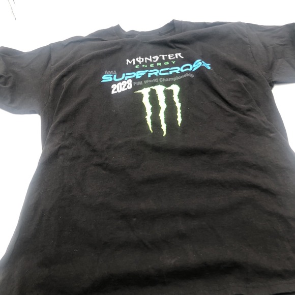 Monster Energy AMA Supercross 2023 FIM World Championship Tshirt Extra Large Blk - Picture 1 of 16